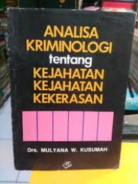 ANALISA KRIMINOLOGI