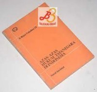 Image of AZAS - AZAS HUKUM TATANEGARA DI INDONESIA