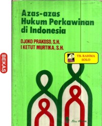 Azaz - azas Hukum Perkawinan di Indonesia