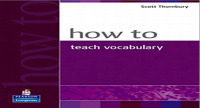 Image of How to : teach vocabulary