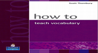 How to : teach vocabulary