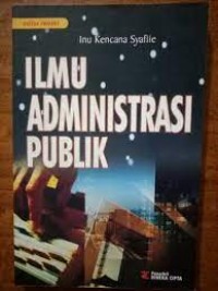 Image of ILMU ADMINISTRAASI PUBLIK