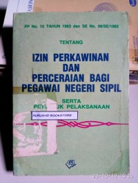 IZIN PERKAWINAN DAN PERCERAIAN BAGI PEGAWAI NEGERI SIPIL