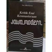 Kritik esai kesusasteraan jawa modern