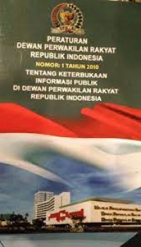 PERATURAN DEWAN PERWAKILAN RAKYAT REPUBLIK INDONESIA