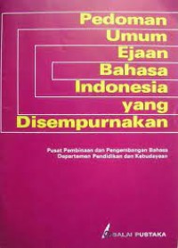 Pedoman Umum Ejaan Bahasa Indonesia yang Disempurnakan