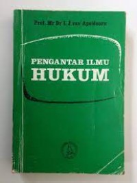 Image of Pengantar Ilmu Hukum