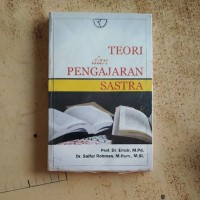 TEORI  dan PENGAJARAN SASTRA