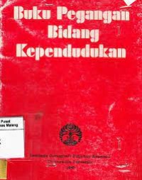 BUKU PEGANGAN BIDANG KEPENDUDUKAN