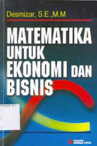 MATEMATIKA UNTUK EKONOMI DAN BISNIS