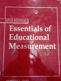 Image of Essentials of educatioonal measurement