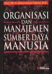 Image of Organisasi & manajemen Sumber daya manusia