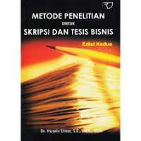 Image of METODE PENELITIAN UNTUK SKRIPSI DAN TESIS BISNIS