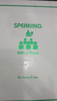 Image of Speaking wiith a thesis