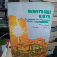 Image of Akuntansi biaya  perencanaan dan pengawasan