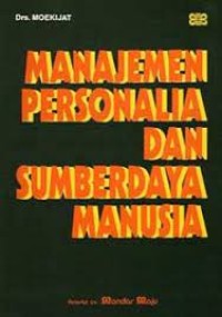 Image of Manajemen personalia dan sumberdaya manusia
