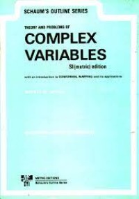 Image of THEORY AND PROBLEMS OF COMPLEX VARIABLES SI (Metric) Edition