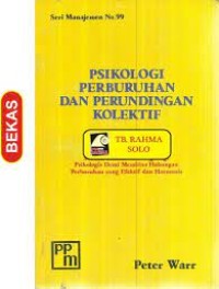 Image of PSIKOLOGI PERBURUHAN DAN PERUNDINGAN KOLEKTIF