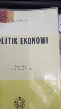 Politik ekonomi