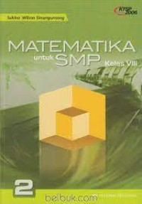 Image of MATEMATIKA 2: Untuk SMP Kelas VIII